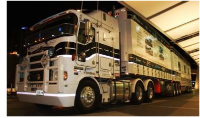 The TRUCKRIGHT Industry Vehicle on display at the Gold Coast