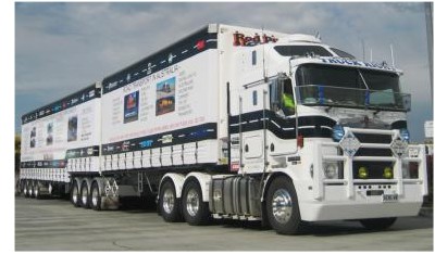 The TRUCKRIGHT 25 Metre 2 Trailer B Double