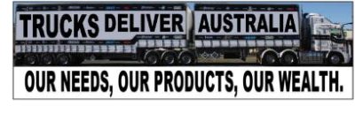 Trucks Deliver Australia Bumper Sticker